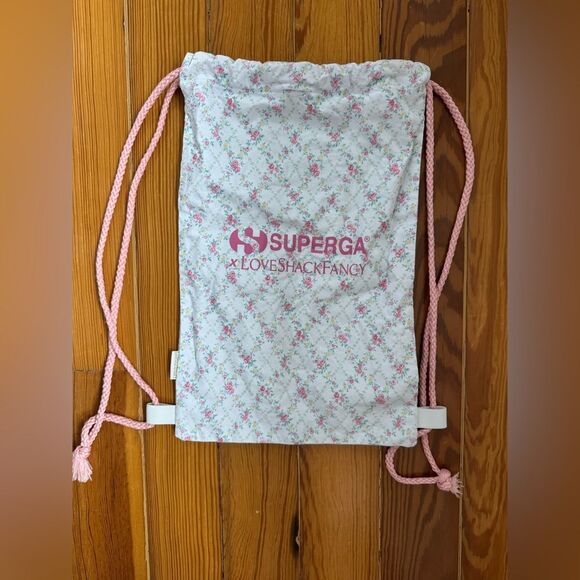 Superga X Loveshack Fancy Drawstring Bag - Picture 1 of 6